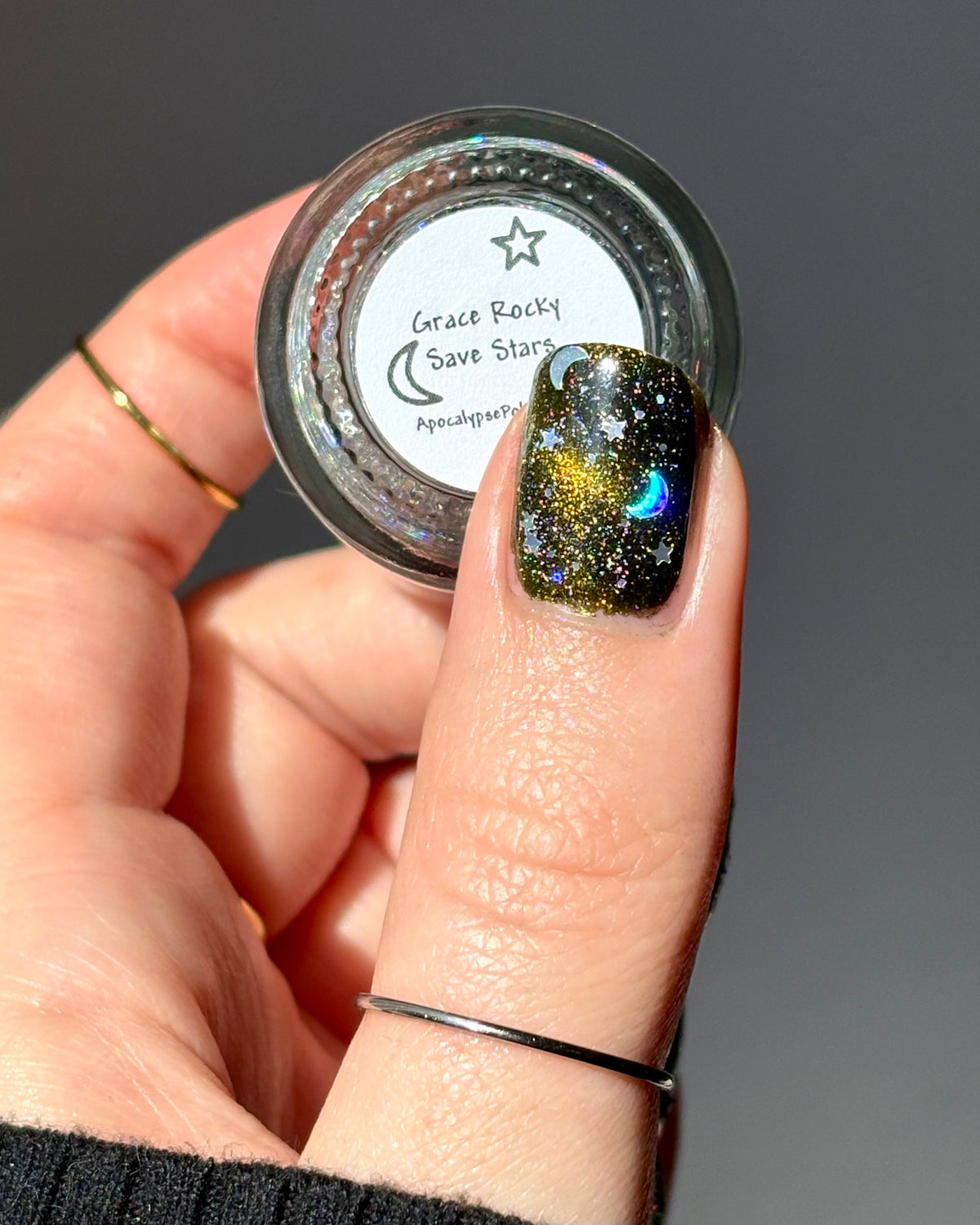 Grace Rocky Save Stars (topper)