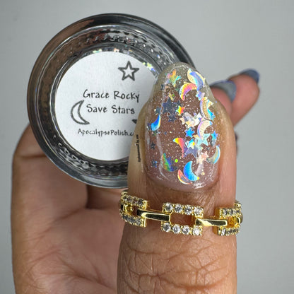 Grace Rocky Save Stars (topper)